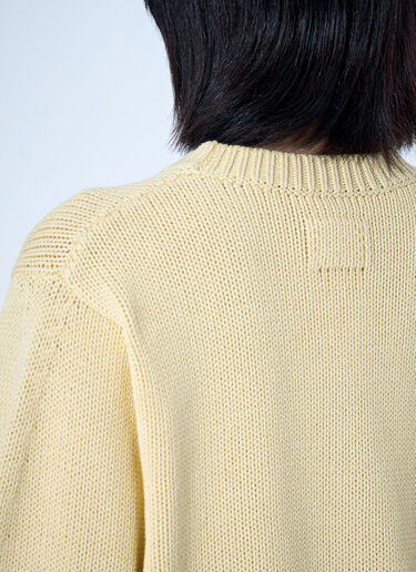 LN-CC® - Toteme: Oversized Crew Knit - Yellow Toteme Oversized Crew Knit Yellow tot0265004