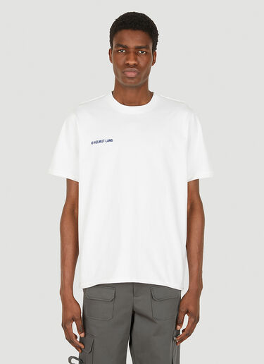 Helmut Lang Logo Print T-Shirt White hlm0148008