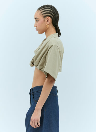 Jacquemus Le Bahia Court T 恤 卡其色 jac0256041