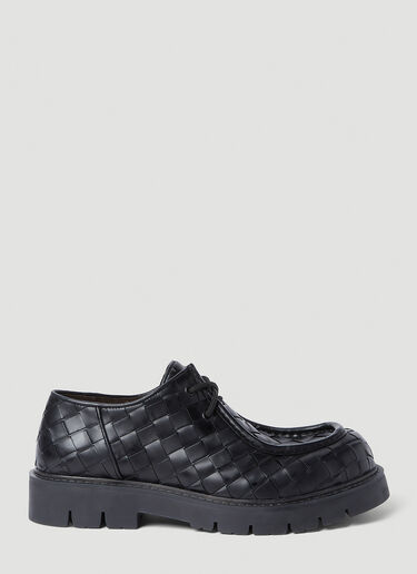 Bottega Veneta Haddock Lace-Up Shoes Black bov0155017