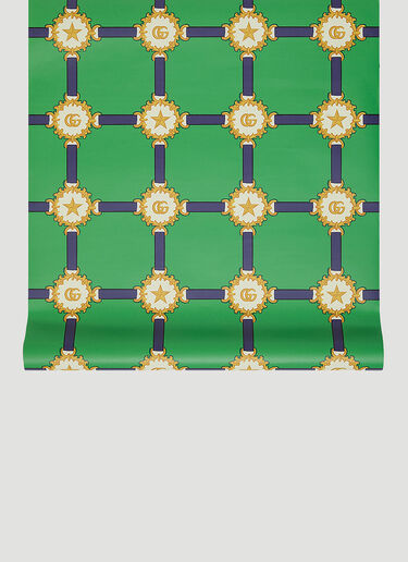 Gucci Doubloon Sham Wallpaper Green wps0680050