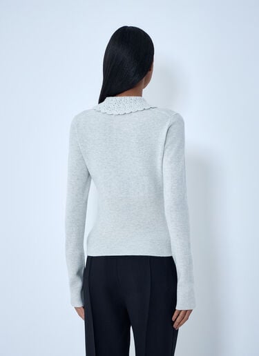 Chloé Logo Cardigan Grey chl0263033