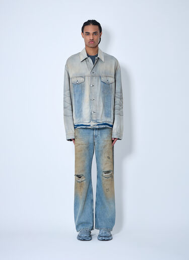 Acne Studios Distressed Denim Jacket Light Blue acn0159003