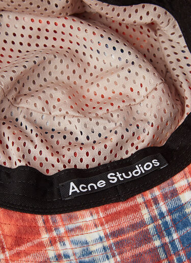 Acne Studios Flannel Bucket Hat Red acn0145010