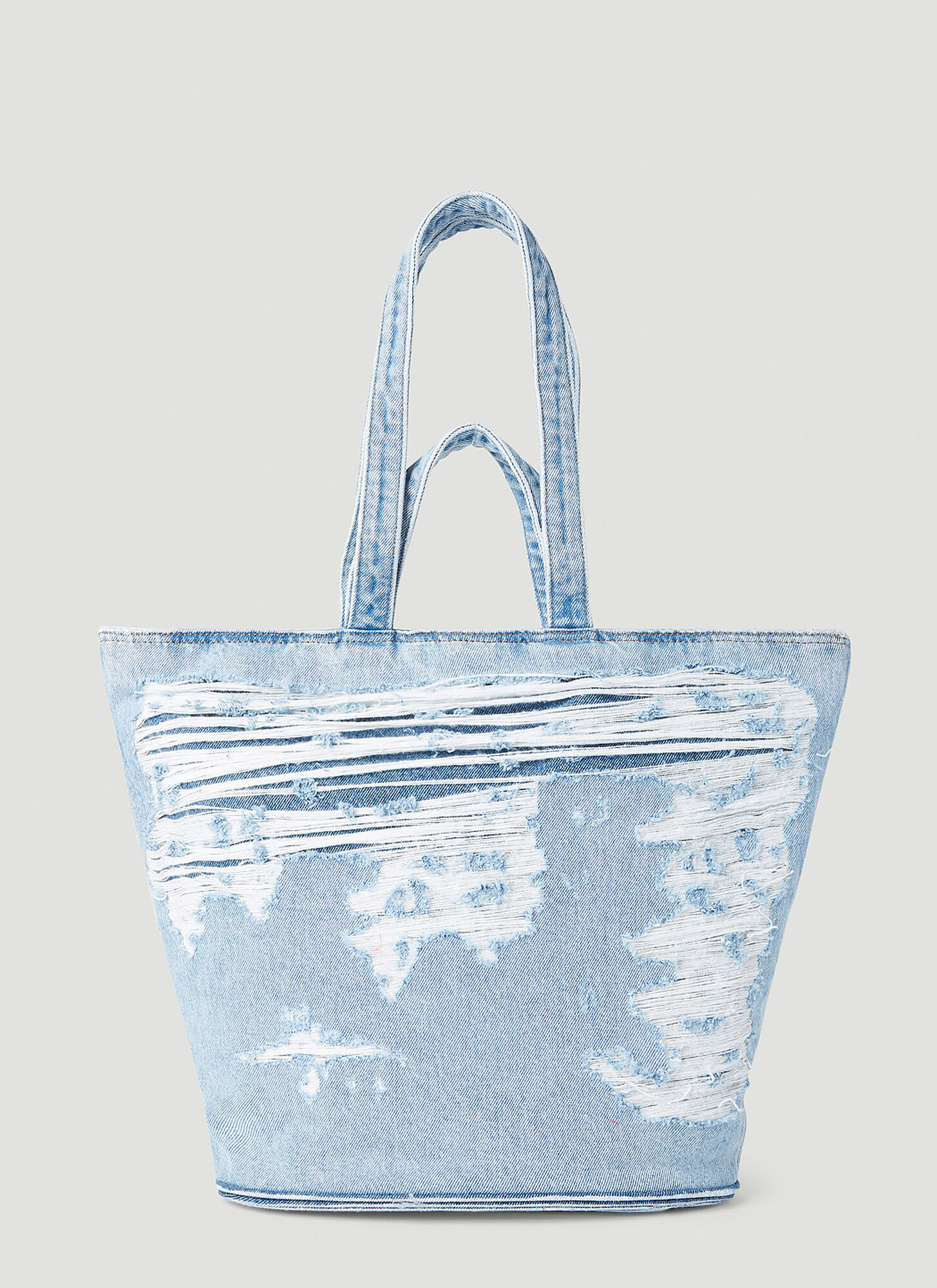 Diesel Off Tyger Shopper Tote Bag In Blue