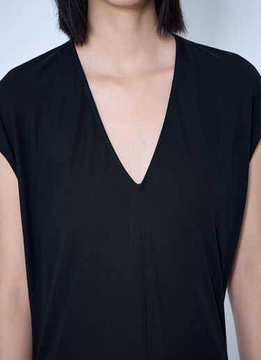 LN-CC® - Toteme: V-Neck Jersey Dress - Black Toteme V-Neck Jersey Dress Black tot0265019