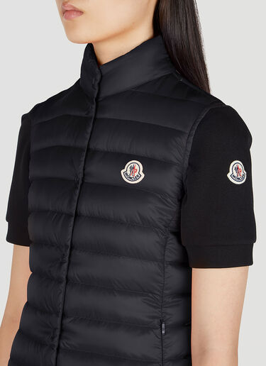 Moncler Quilted Sleeveless Jacket Black mon0251008