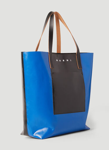 Marni Tribeca Shopping Tote Bag Blue mni0153029