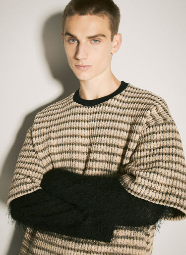 Song for the Mute Double-Layered Sleeves Sweater Beige sfm0158008