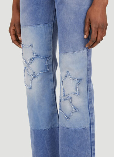 ERL Star Patchwork Jeans Blue erl0248006