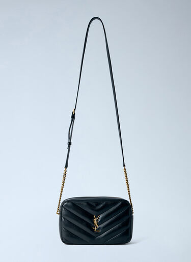 LN-CC® - Saint Laurent: Matelassé Loulou Camera Bag - Black Saint Laurent Matelassé Loulou Camera Bag Black sla0265141