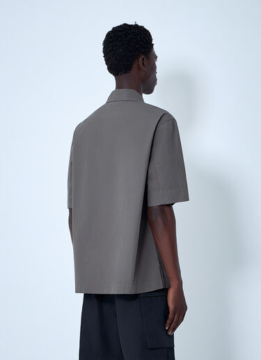Margaret Howell Cotton Poplin Boxy Shirt Grey mhl0164003