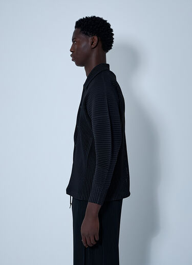 Homme Plissé Issey Miyake Pleated Shirt Black hmp0161005