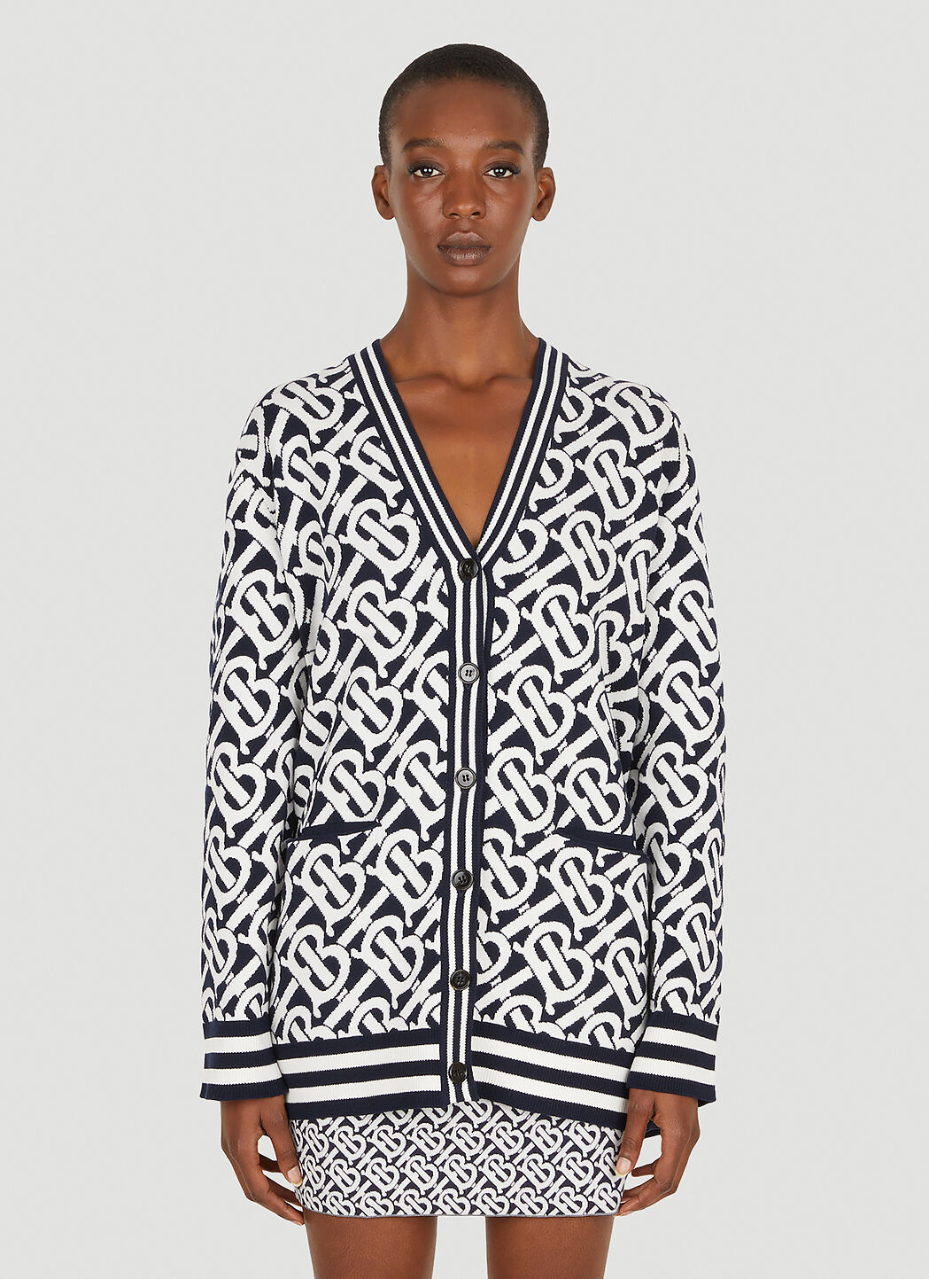 Burberry cheap print cardigan