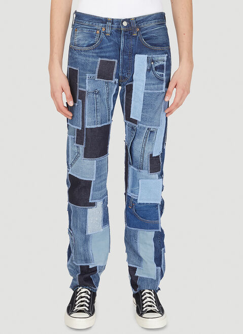DRx FARMAxY FOR LN-CC Drop 6 Patchwork Jeans Grey drx0349008