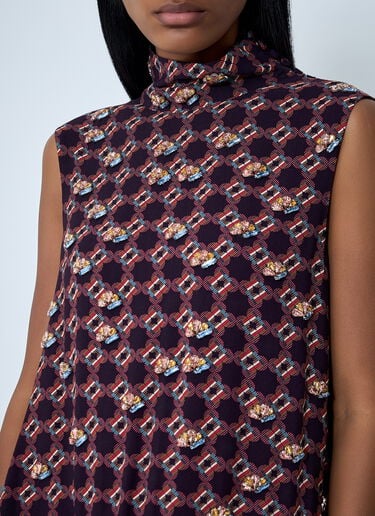 Dries Van Noten Embroidered Dress Pink dvn0262002