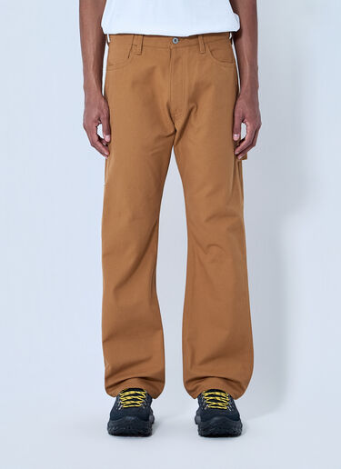 Junya Watanabe Straight-Leg Tailored Trousers Brown jwn0164002