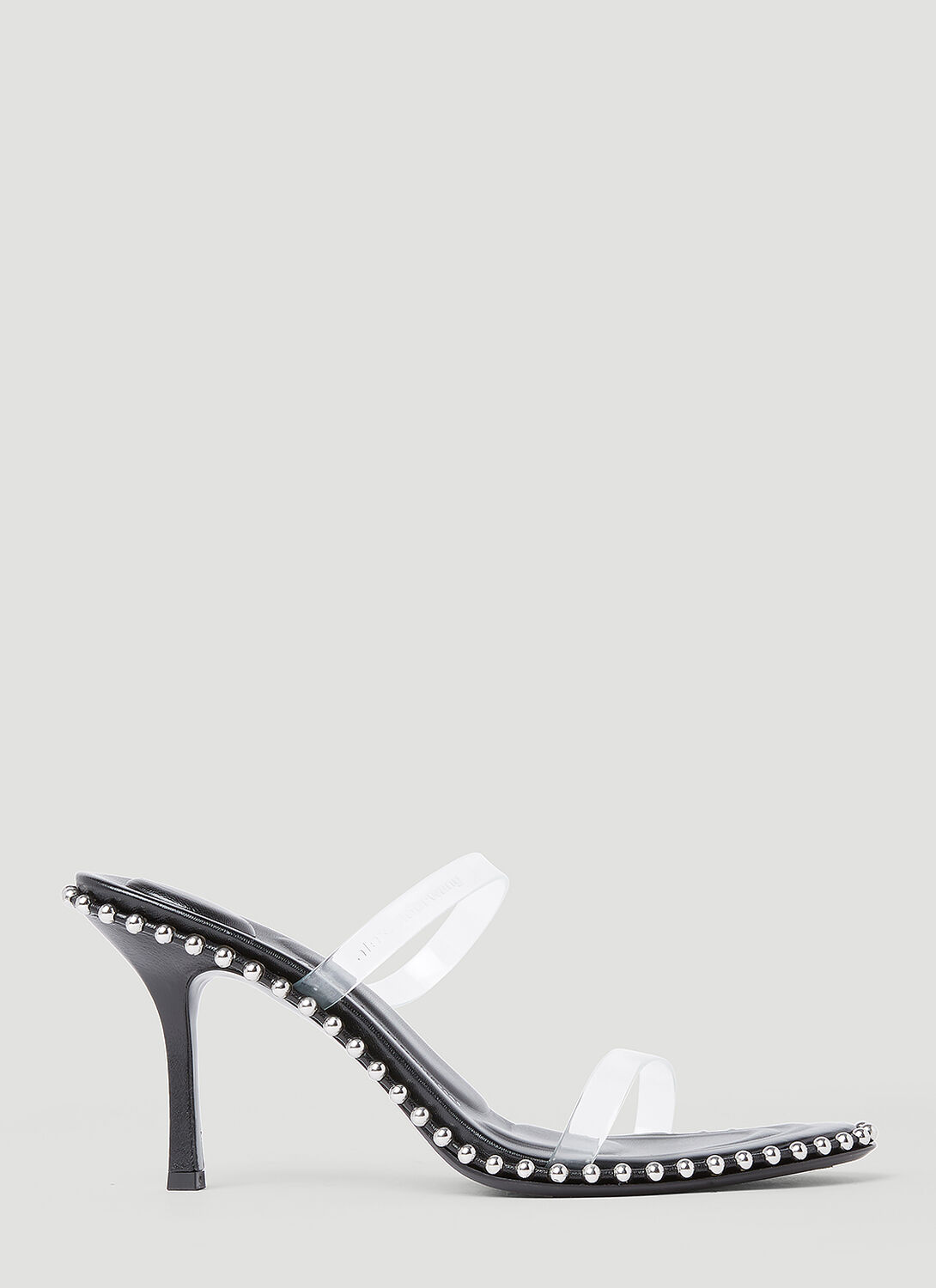 Shop Alexander Wang Nova 85 Slide High-heel Sandals In Black