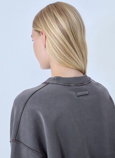Jean Paul Gaultier Fleece Embroidered Sweatshirt Grey jpg0264021