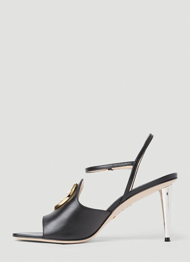 Gucci Blondie High Heel Sandals Black guc0251158