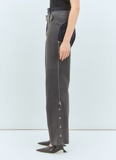 Sportmax Nappa Leather Chaps Brown spx0258014