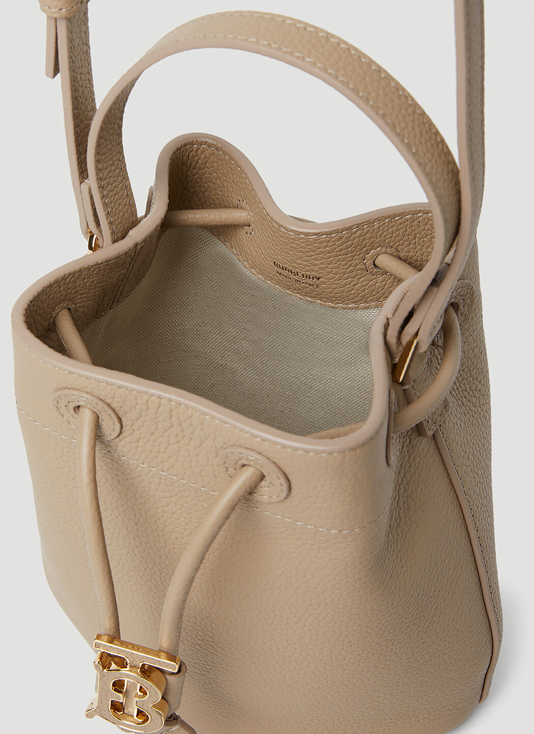 Burberry small bucket bag best sale