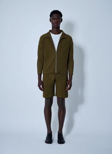 Homme Plissé Issey Miyake Pleated Shorts Khaki hmp0161004