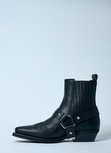 GANNI Low-Cut Western Chelsea Boots Black gan0259054