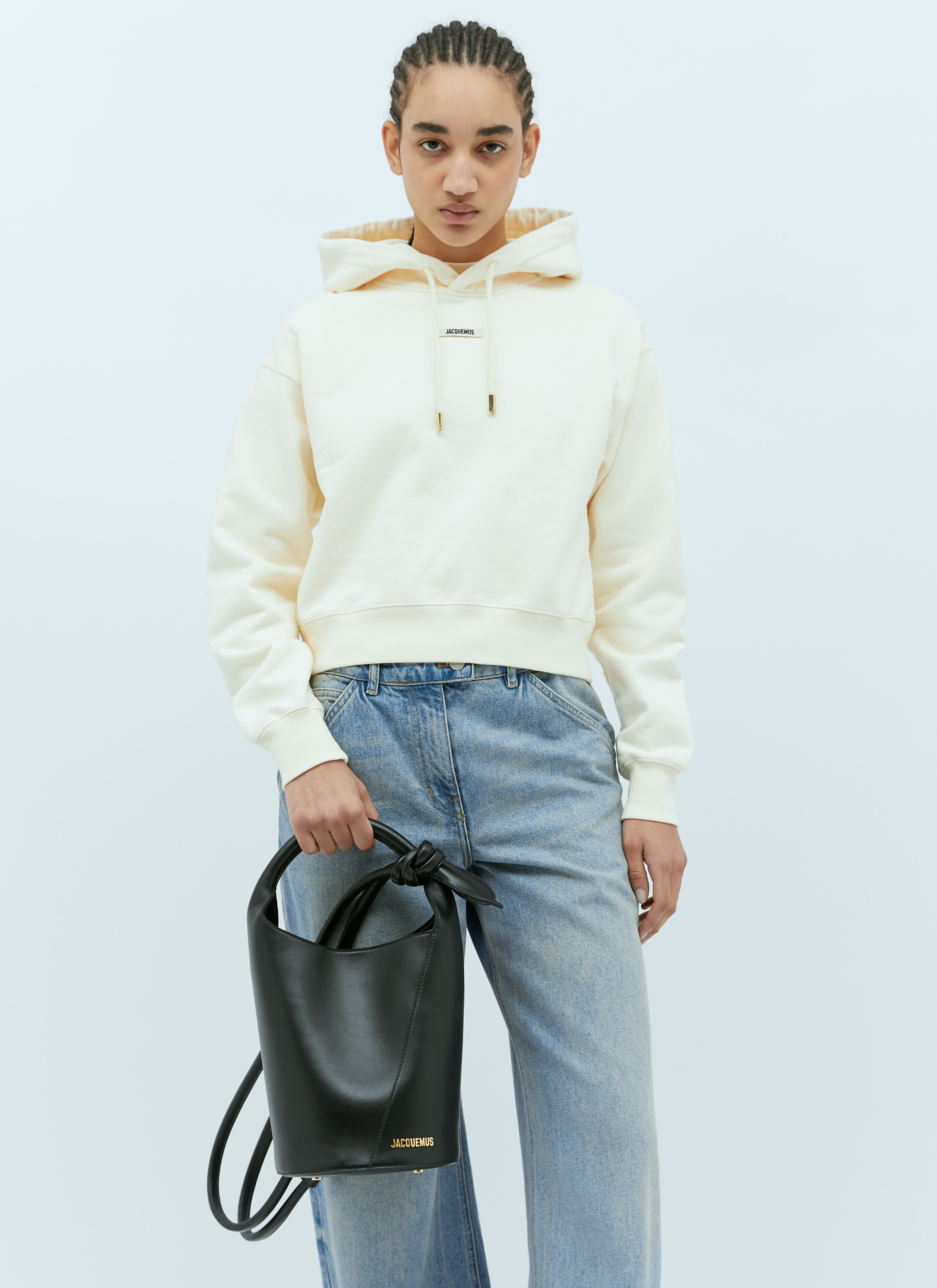 Jacquemus Women's' Le Petit Tourni Bucket Bag in Black | LN-CC®