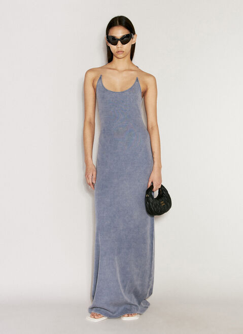 Y/Project Invisible Strap Maxi Dress Blue ypr0255021