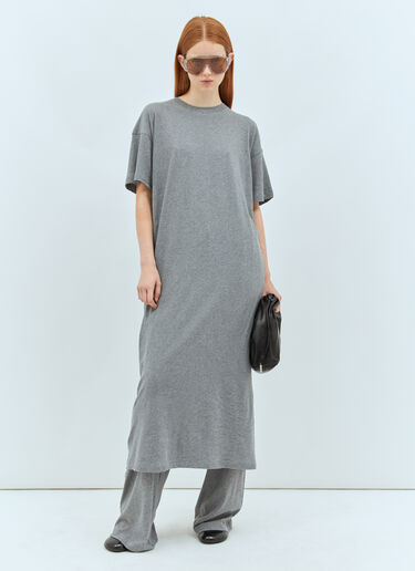 The Row Simo Midi Dress Grey row0257011