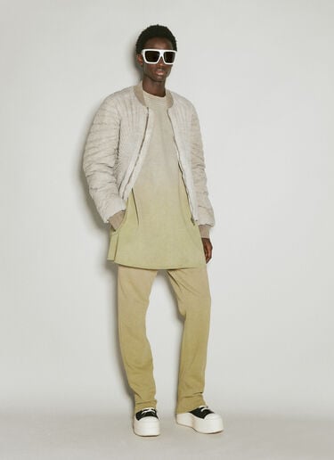 Subhuman Long Sweatshirt Moncler + Rick Owens Subhuman Long Sweatshirt Beige mcs0355011