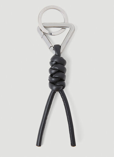 Bottega Veneta Knotted Keyring Black bov0153039