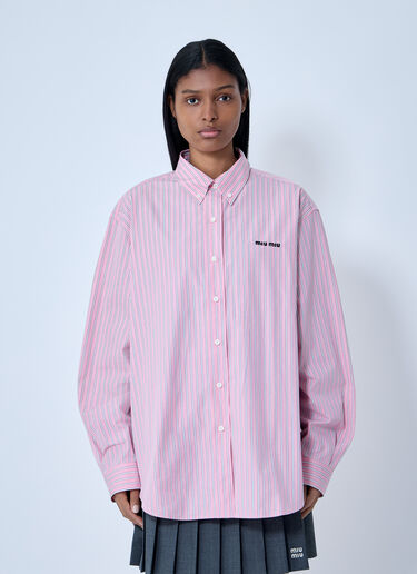 Miu Miu Poplin Shirt Pink miu0364003