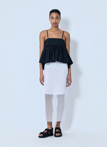 Cecilie Bahnsen Cbdonna Skirt Windflower Emb White cec0264006