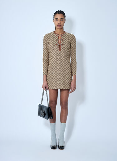 Gucci GG Canvas Dress Beige guc0259002
