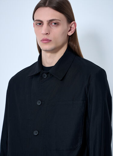 Yohji Yamamoto Button-Down Shirt Black yoy0160002