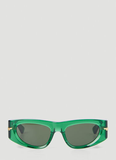 Bottega Veneta BV1144s Cat Eye Sunglasses Green bov0348006