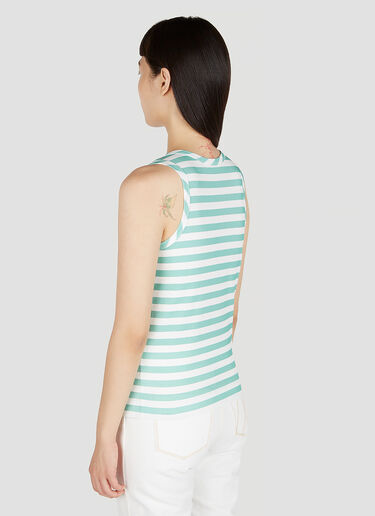 Moncler Striped Tank Top Green mon0252042