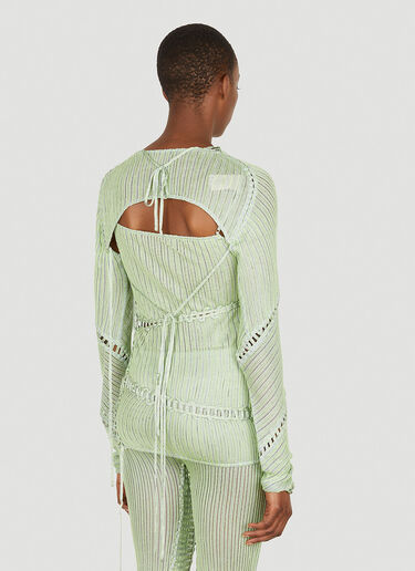 Isa Boulder Jigsaw Reversible Long Sleeve Top Green isa0249012