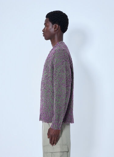 LN-CC® - Stüssy: Textured Cardigan - Purple Stüssy Textured Cardigan Purple sts0164035