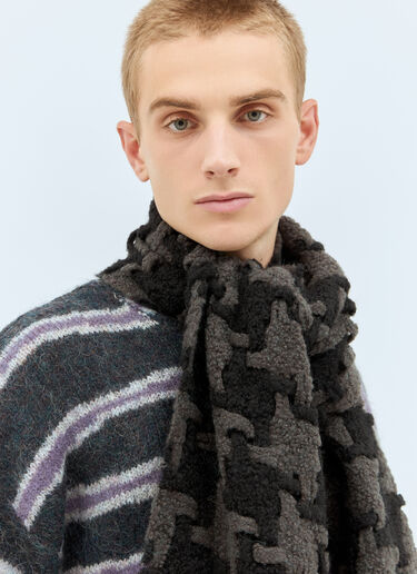 Acne Studios 千鸟格围巾 黑色 acn0158024