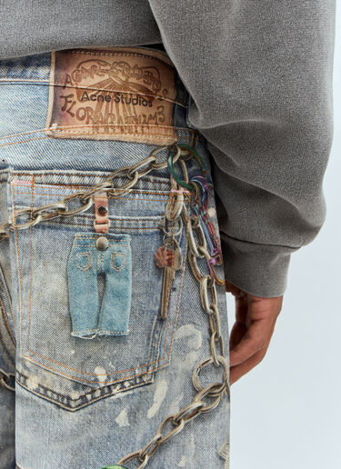 Acne Studios 1981M Printed Jeans Blue acn0158009