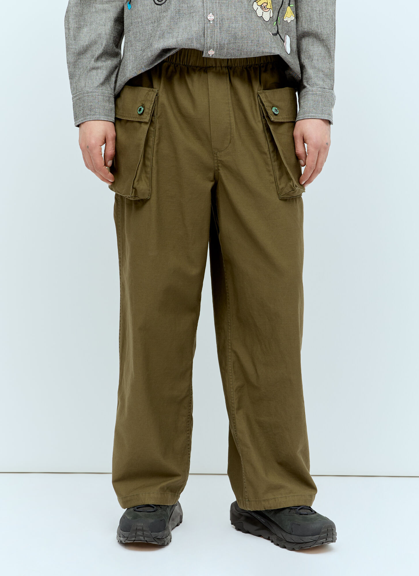 Shop Brain Dead Military Cloth P44 Jungle Pants In Green
