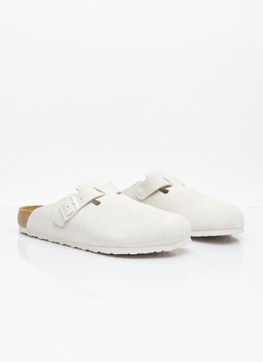 Birkenstock Boston 绒面革便鞋 白 brk0352004