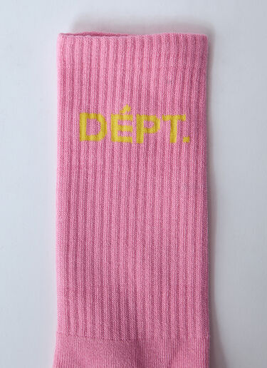 Gallery Dept. Logo Motif Socks Pink gdp0160028