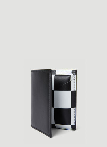 Comme des Garçons Wallet 클래식 프린트 바이폴드 지갑 블랙 cdw0352001