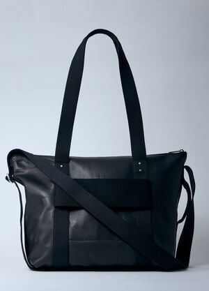 Rick Owens Leather Trolley Tote Bag Black ric0159060