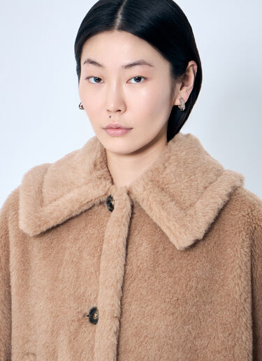Max Mara 泰迪绒面料披肩 米色 max0259027