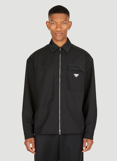 Prada Gabardine Jacket Black pra0149120